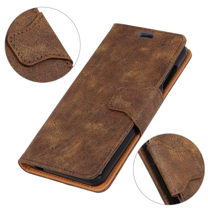 Flip Cover Læder for Samsung Galaxy S10 Plus Retro Kunstlæderklap