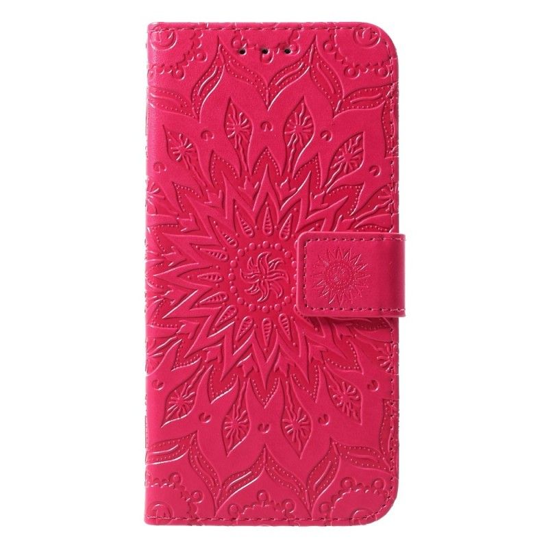 Flip Cover Læder for Samsung Galaxy S10 Plus Solblomst