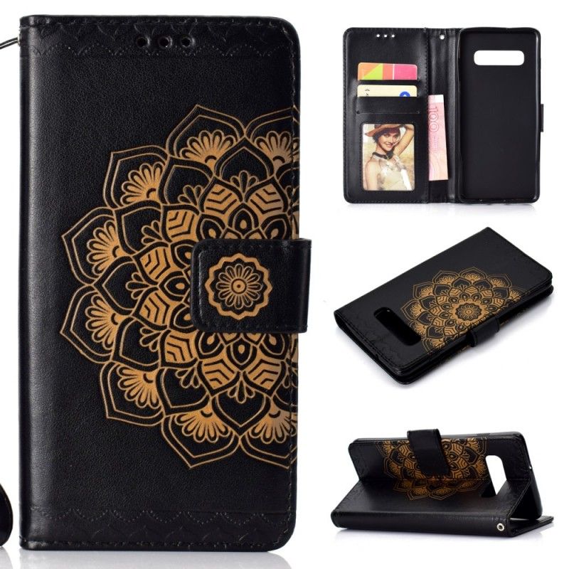 Flip Cover Læder Samsung Galaxy S10 Plus Chic Mandala