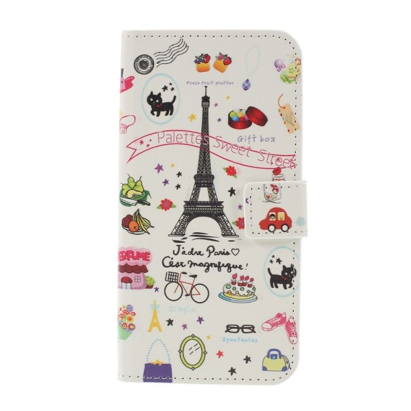 Flip Cover Læder Samsung Galaxy S10 Plus Jeg Elsker Paris Beskyttelse