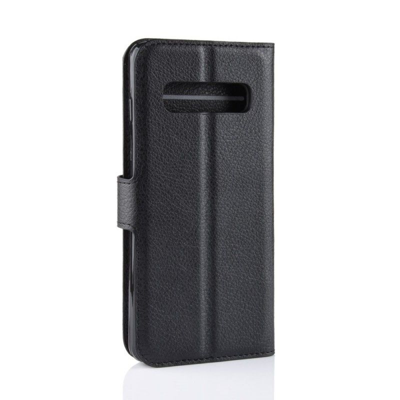 Flip Cover Samsung Galaxy S10 Plus Sort Mobilcover Klassisk