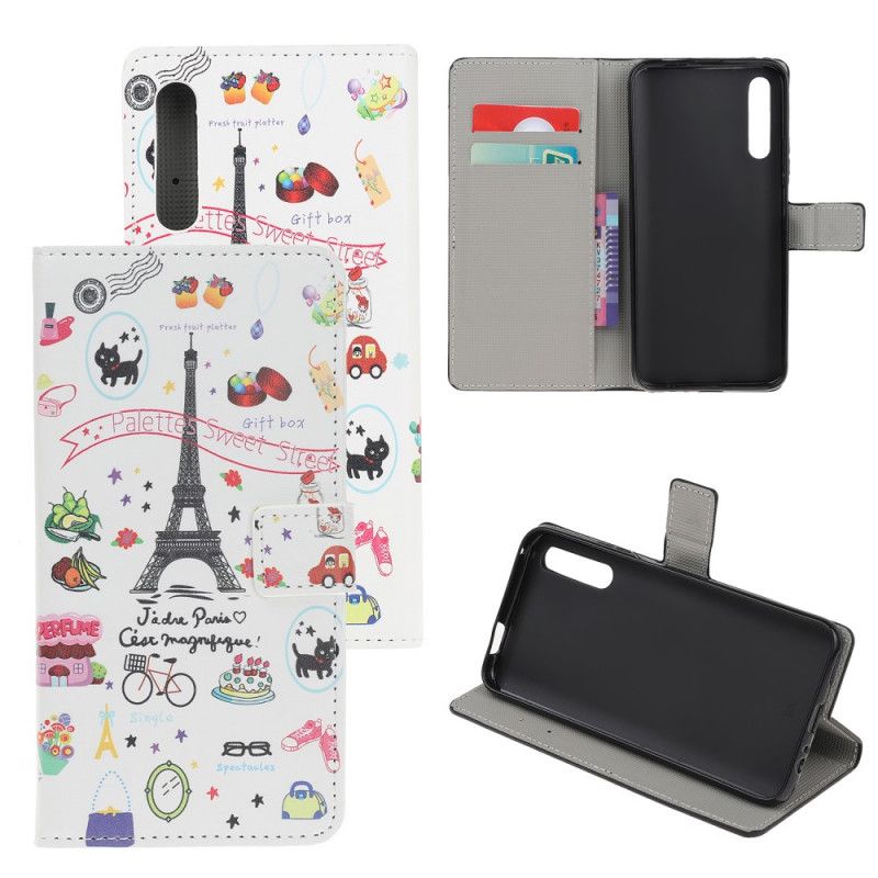 Flip Cover Huawei P Smart S Mobilcover Jeg Elsker Paris