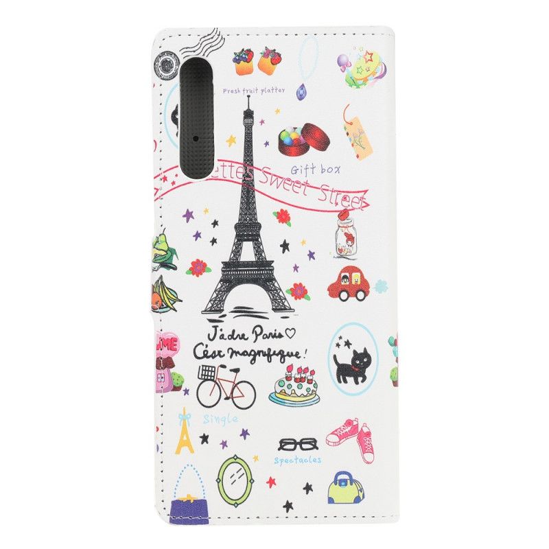 Flip Cover Huawei P Smart S Mobilcover Jeg Elsker Paris