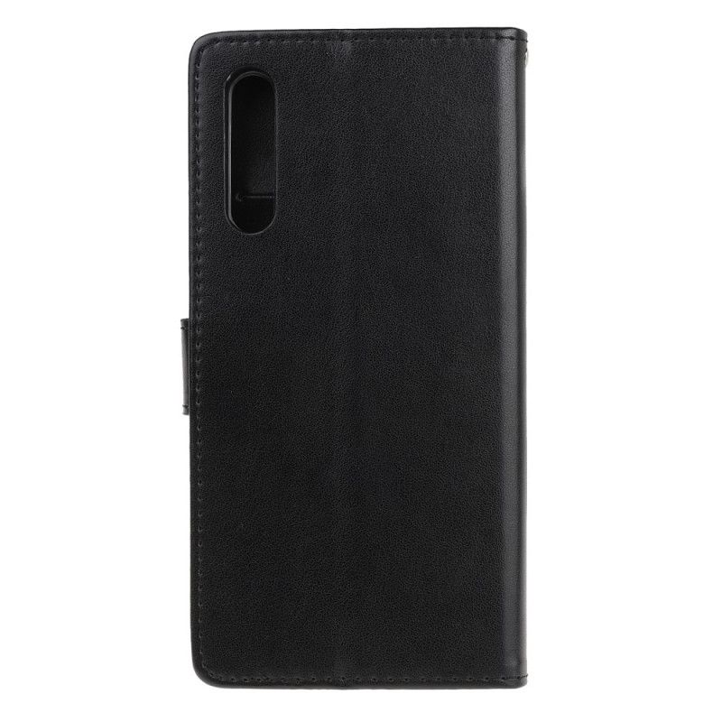 Flip Cover Huawei P Smart S Sort Mobilcover Sommerfugle Og G-Streng