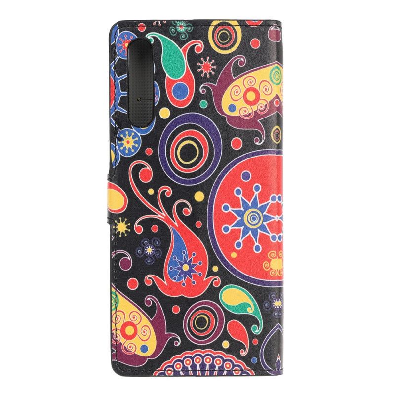 Flip Cover Læder Huawei P Smart S Galakse Design Beskyttelse