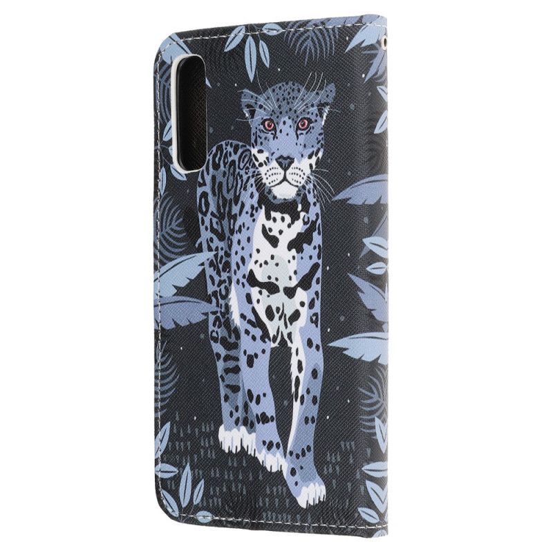 Flip Cover Læder Huawei P Smart S Leopard Med Rem