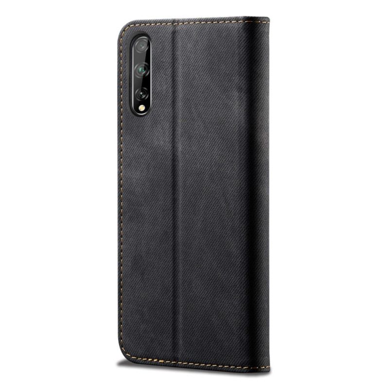 Læder Cover Huawei P Smart S Sort Jeansstof