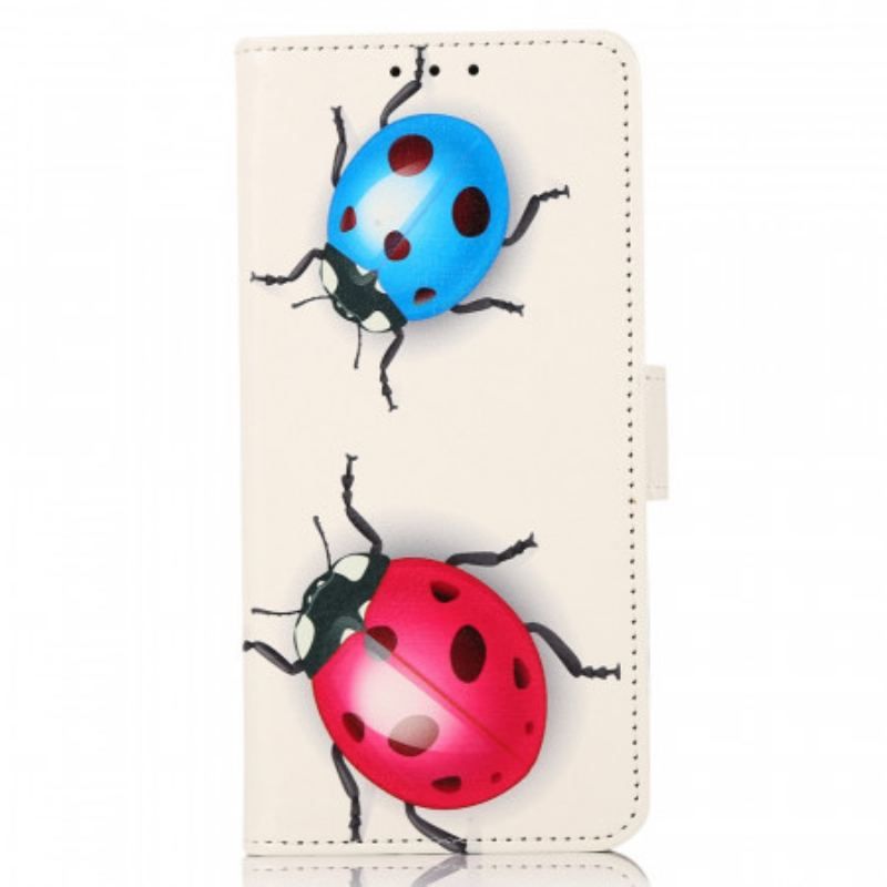 Læder Cover Honor 50 Pro Pro Ladybugs