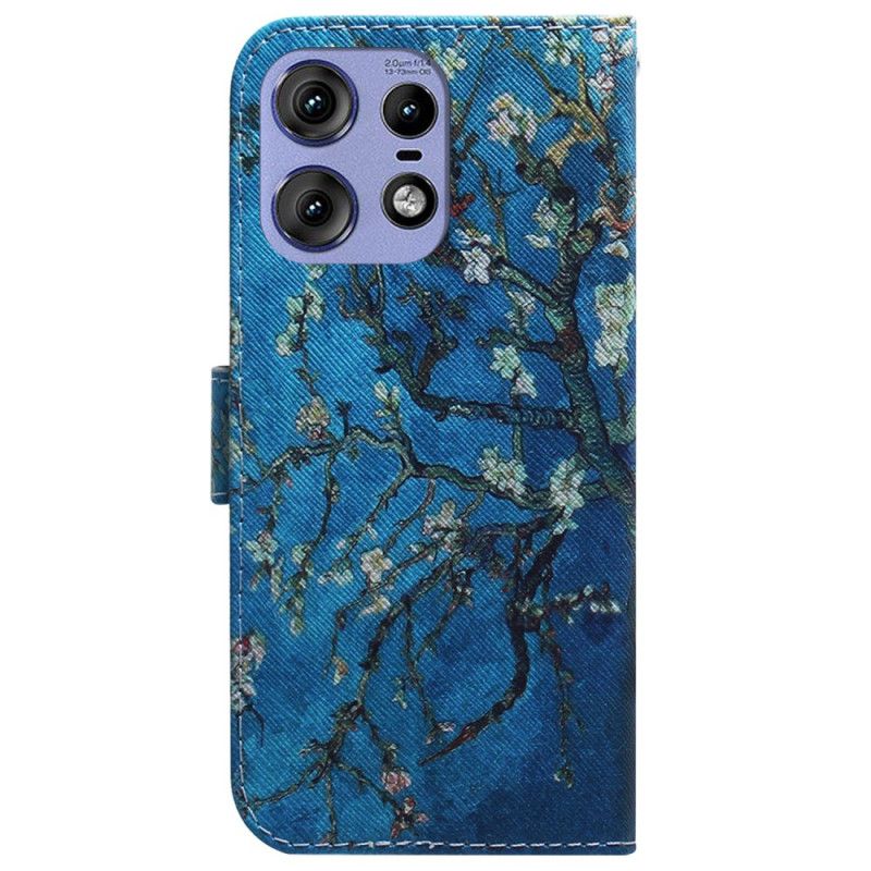 Flip Cover Motorola Edge 50 Pro Abrikosblomster