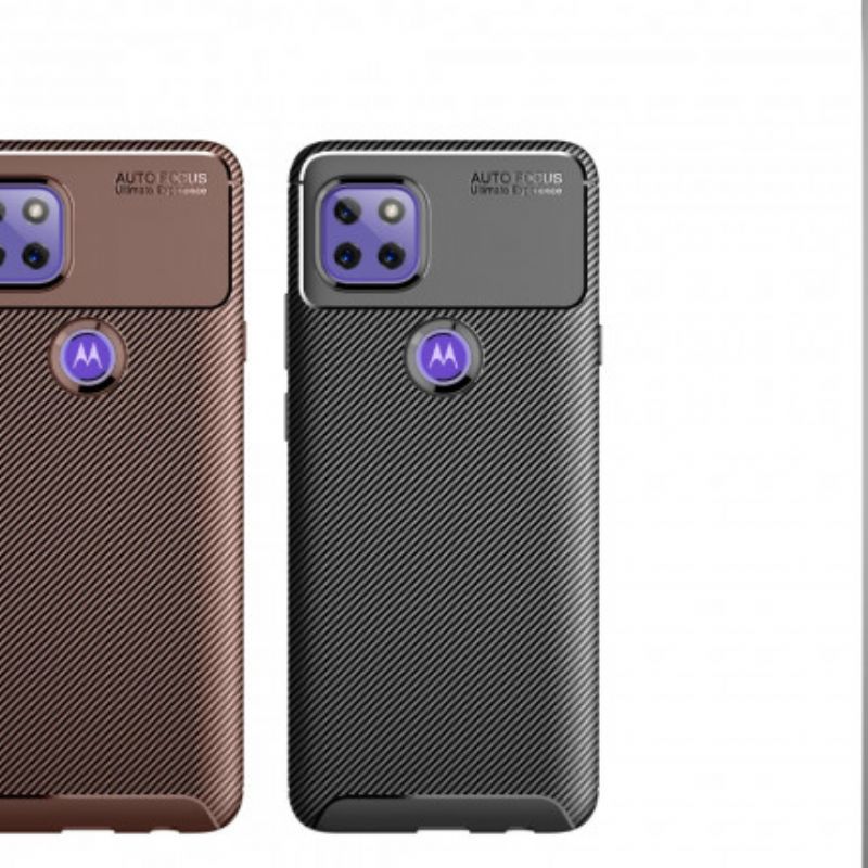 Cover Moto G 5g Fleksibel Kulfibertekstur