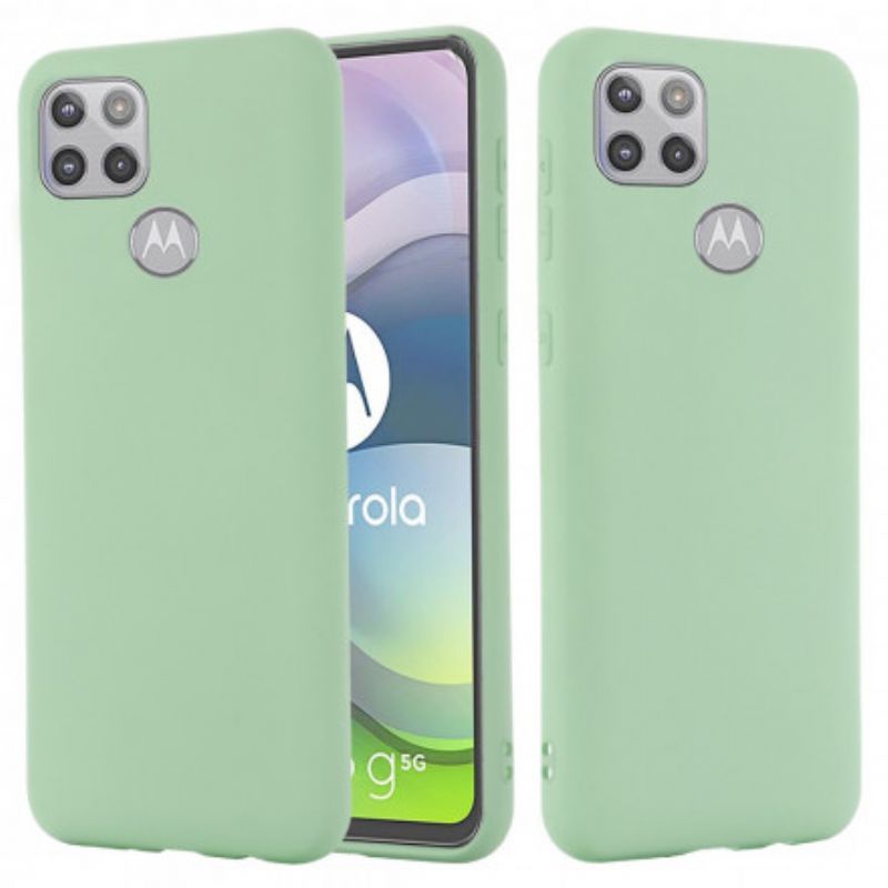 Cover Moto G 5g Flydende Silikonedesign Med Snor