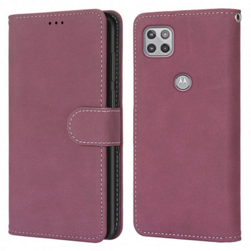 Flip Cover Moto G 5g Style Læder Vintage Couture