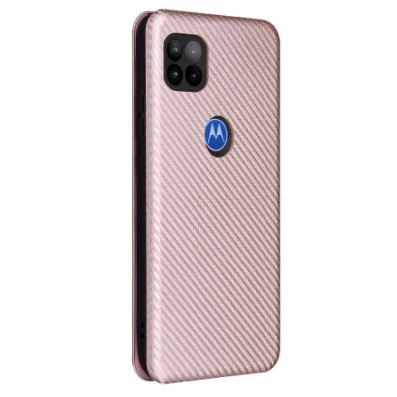 Læder Cover Moto G 5g Silikone Carbon