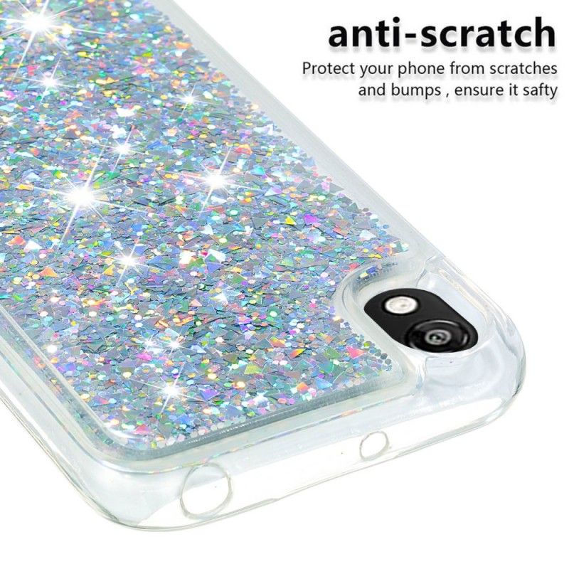 Cover for Huawei Y5 2019 Lyserød Jeg Er Glitter