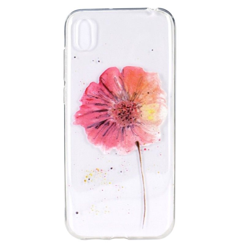 Cover Huawei Y5 2019 Gennemsigtig Akvarelvalmue Original