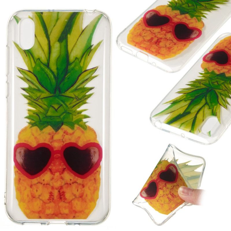 Cover Huawei Y5 2019 Gennemsigtig Inkognito Ananas Original