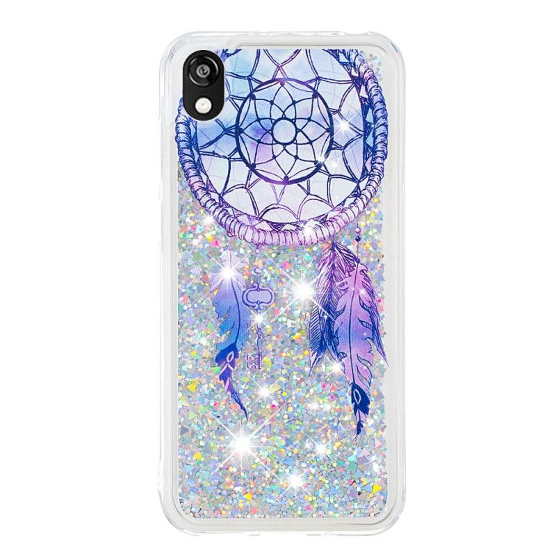 Cover Huawei Y5 2019 Mobilcover Blue Glitter Dreamcatcher