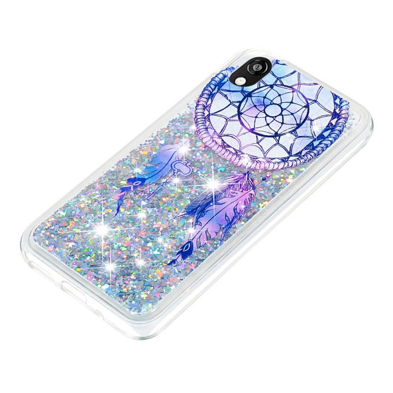 Cover Huawei Y5 2019 Mobilcover Blue Glitter Dreamcatcher