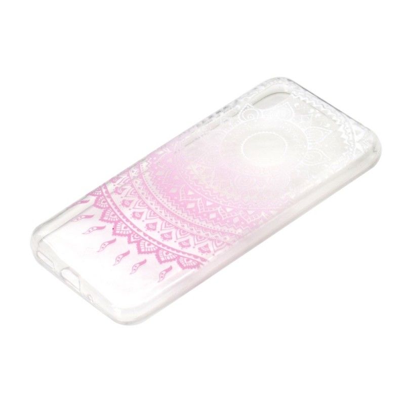 Cover Huawei Y5 2019 Rose Mobilcover Gennemsigtig Farverig Mandala