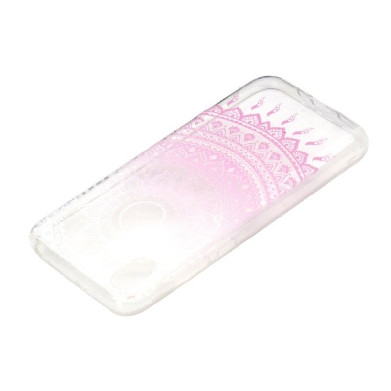 Cover Huawei Y5 2019 Rose Mobilcover Gennemsigtig Farverig Mandala