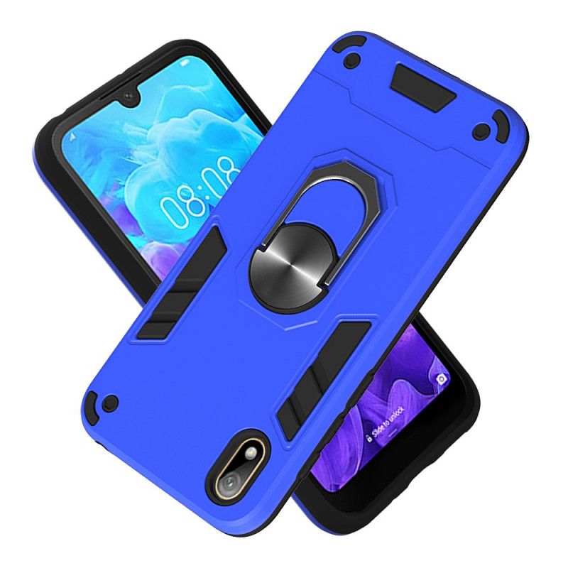 Cover Huawei Y5 2019 Sort Mobilcover Premium Support Ring