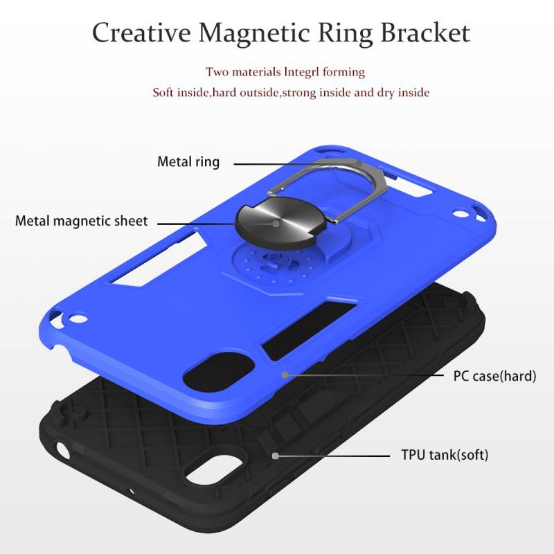 Cover Huawei Y5 2019 Sort Mobilcover Premium Support Ring