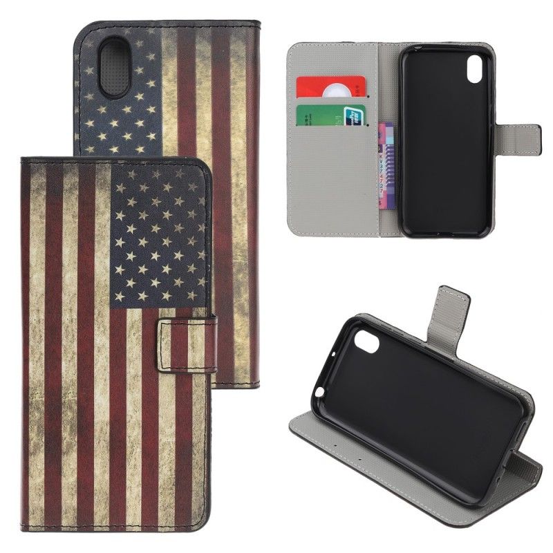 Flip Cover Huawei Y5 2019 Usa Flag