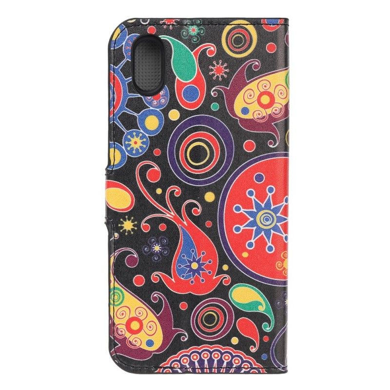 Flip Cover Læder for Huawei Y5 2019 Galakse Design