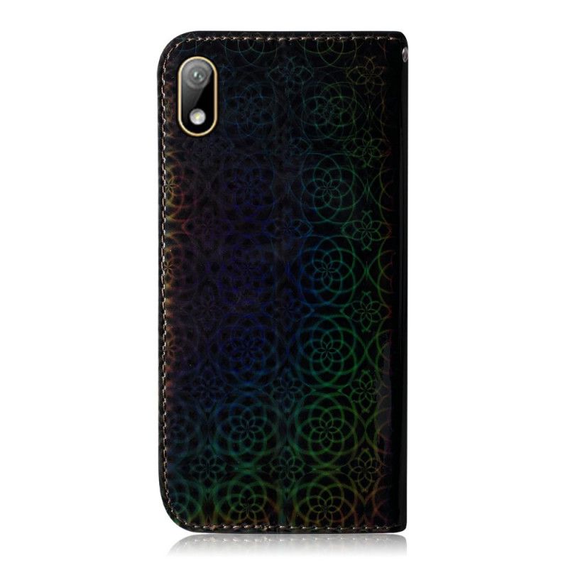 Flip Cover Læder for Huawei Y5 2019 Sort Ren Farve