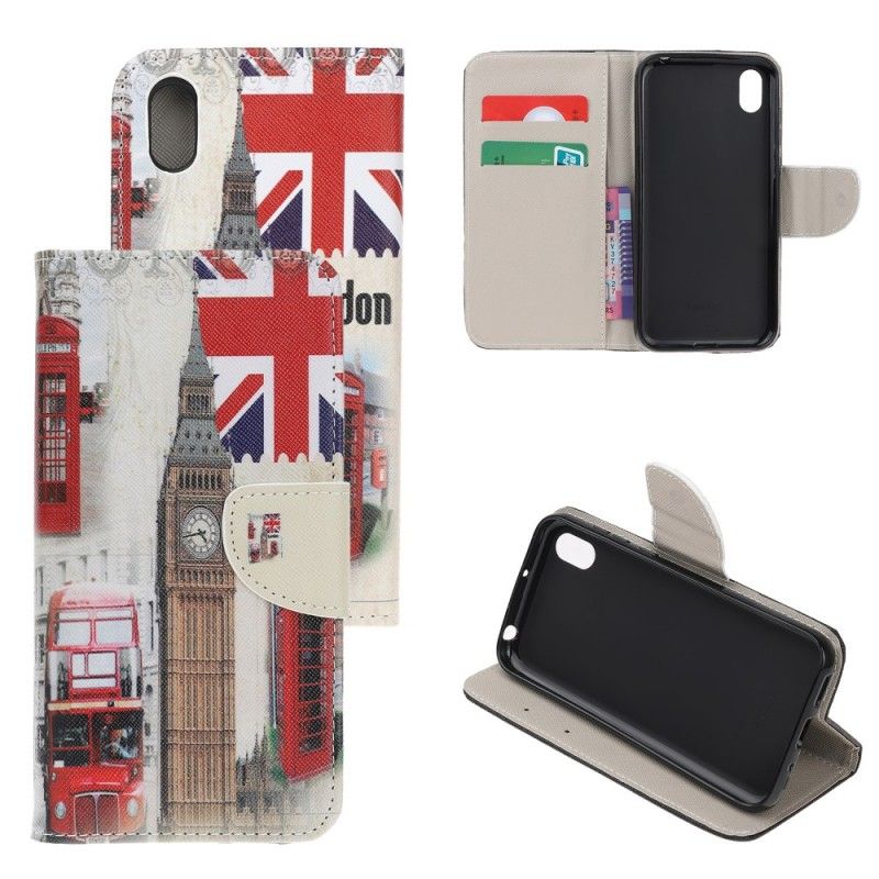 Flip Cover Læder Huawei Y5 2019 London Liv