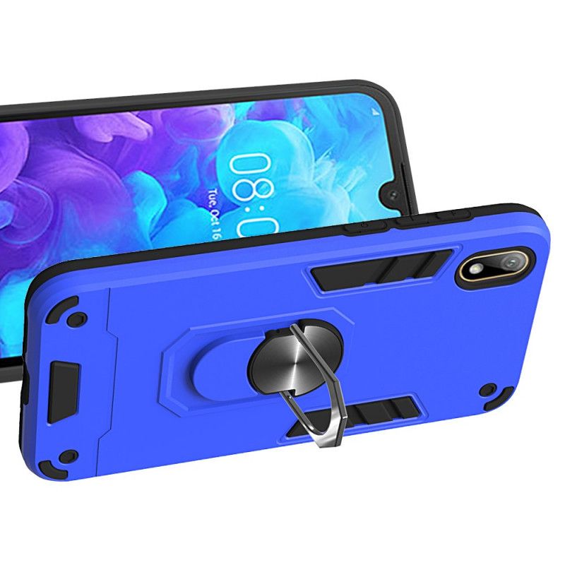 Cover Honor 8S Sort Premium Support Ring Beskyttelse