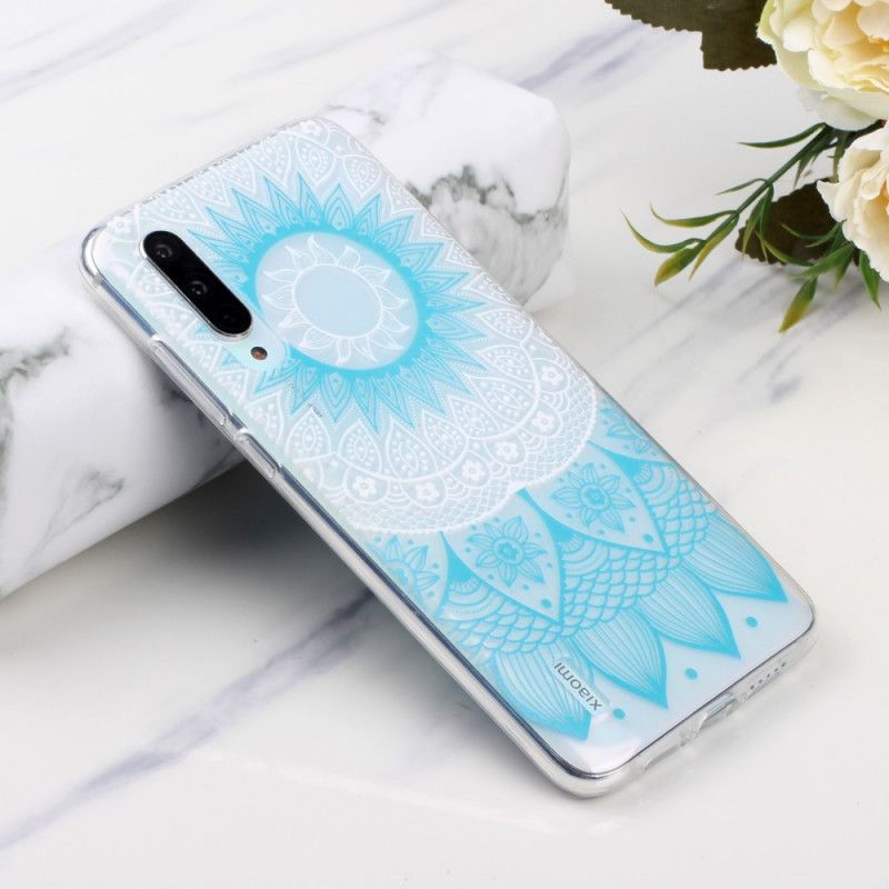 Cover for Xiaomi Mi 9 Lite Lyserød Gennemsigtig Farverig Mandala