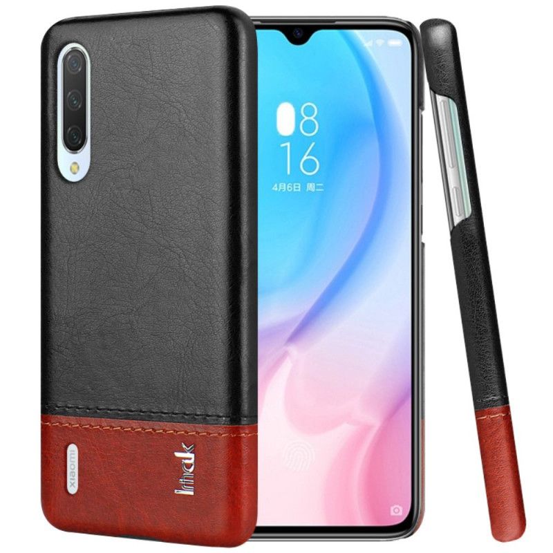 Cover for Xiaomi Mi 9 Lite Sort Imak Ruiyi Serie Læder Effekt