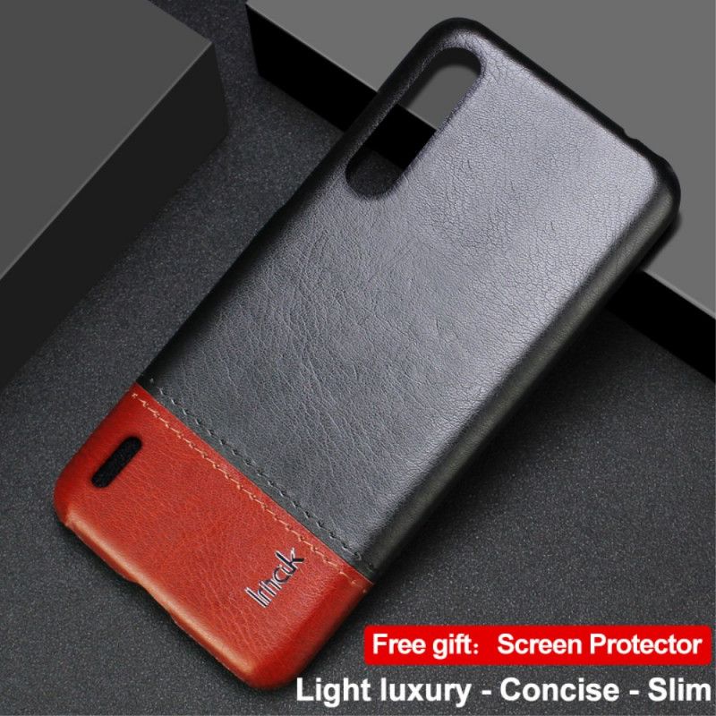 Cover for Xiaomi Mi 9 Lite Sort Imak Ruiyi Serie Læder Effekt