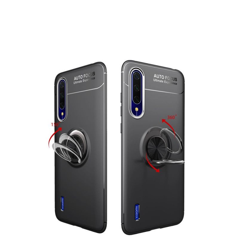 Cover for Xiaomi Mi 9 Lite Sort Magnetisk Ring