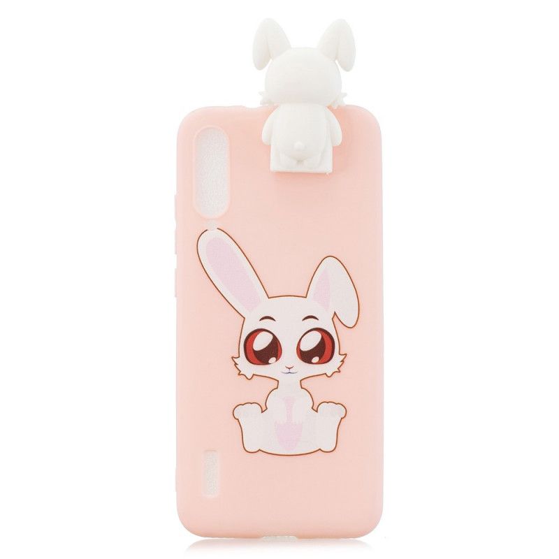 Cover Xiaomi Mi 9 Lite 3D Hvid Kanin Original