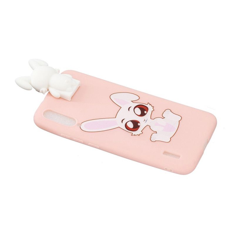 Cover Xiaomi Mi 9 Lite 3D Hvid Kanin Original