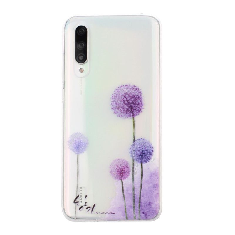 Cover Xiaomi Mi 9 Lite Gennemsigtige Farvede Mælkebøtter Beskyttelse