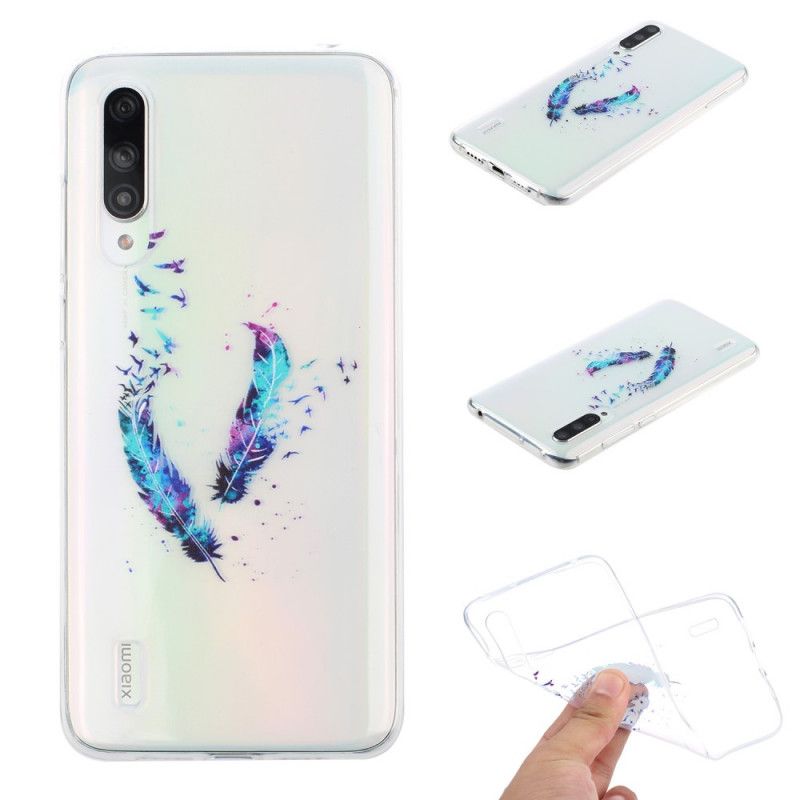 Cover Xiaomi Mi 9 Lite Gennemsigtige Fjer