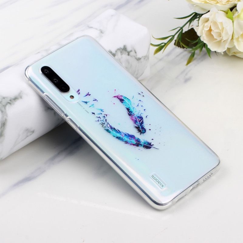 Cover Xiaomi Mi 9 Lite Gennemsigtige Fjer