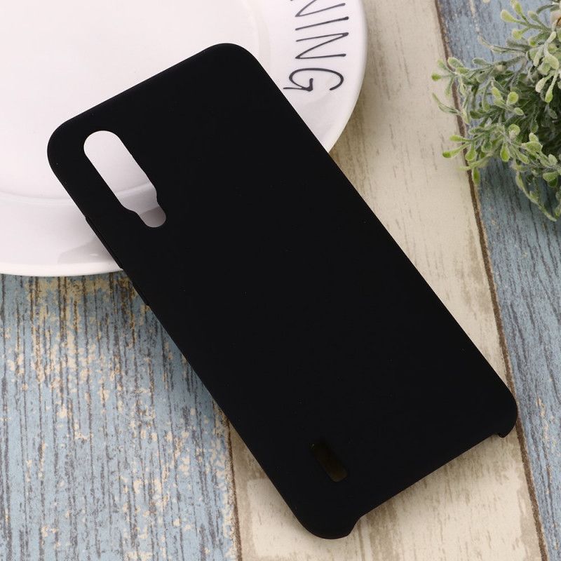 Cover Xiaomi Mi 9 Lite Sort Design Med Flydende Silikone