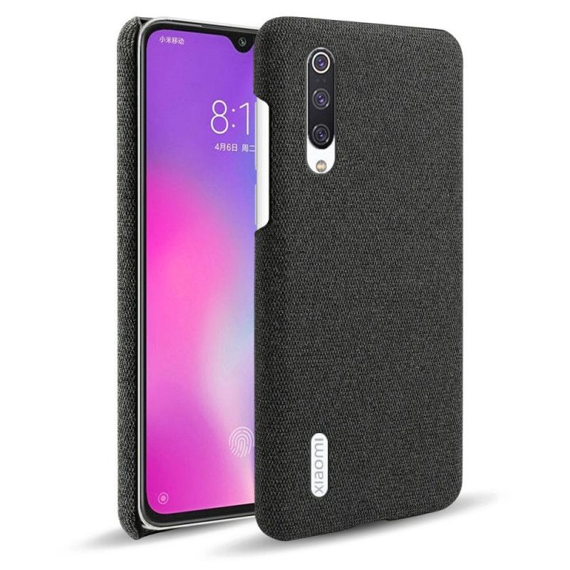 Cover Xiaomi Mi 9 Lite Sort Elegant Stof