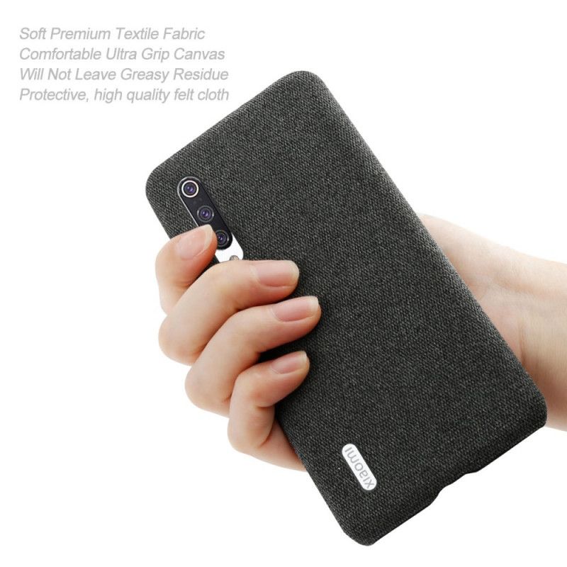 Cover Xiaomi Mi 9 Lite Sort Elegant Stof