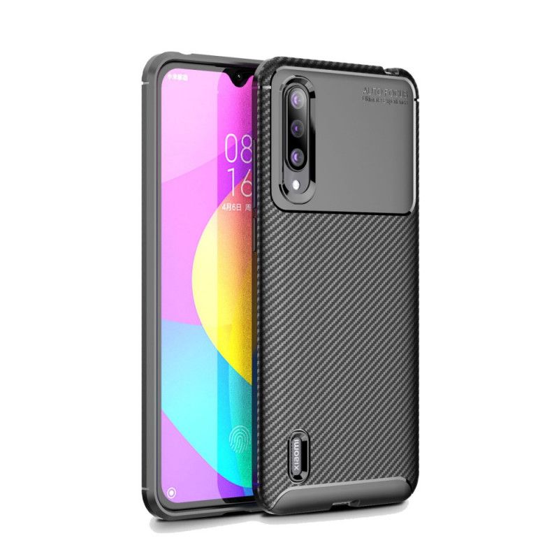 Cover Xiaomi Mi 9 Lite Sort Fleksibel Kulfiber