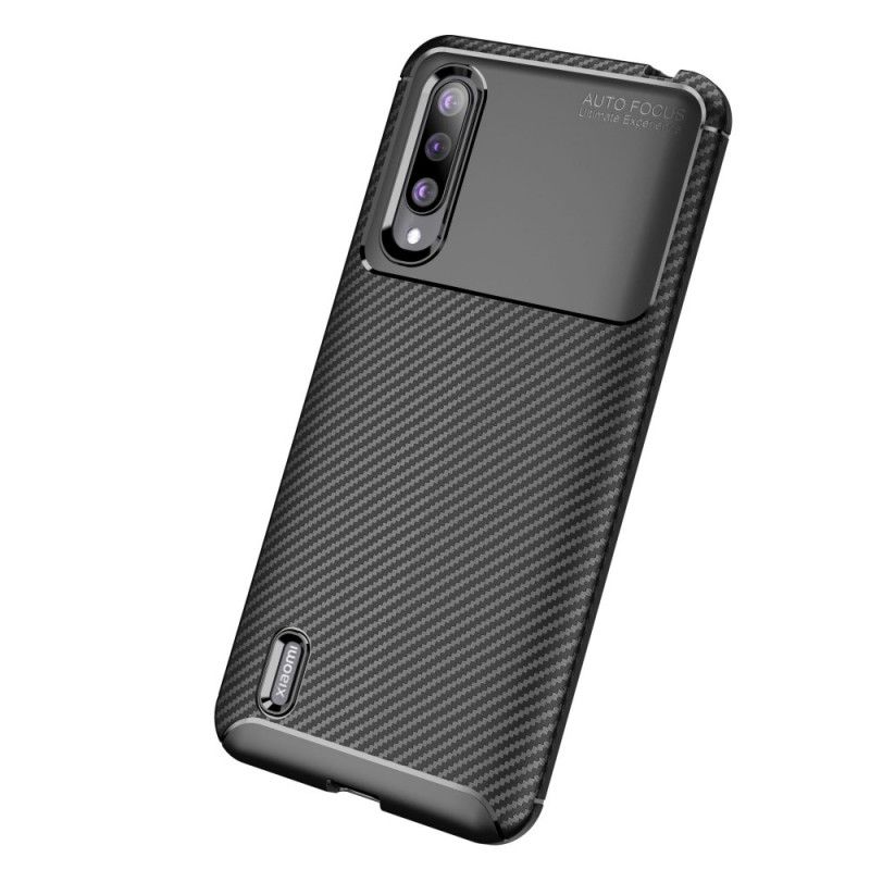 Cover Xiaomi Mi 9 Lite Sort Fleksibel Kulfiber