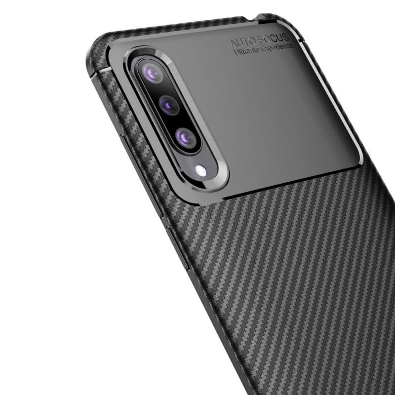 Cover Xiaomi Mi 9 Lite Sort Fleksibel Kulfiber