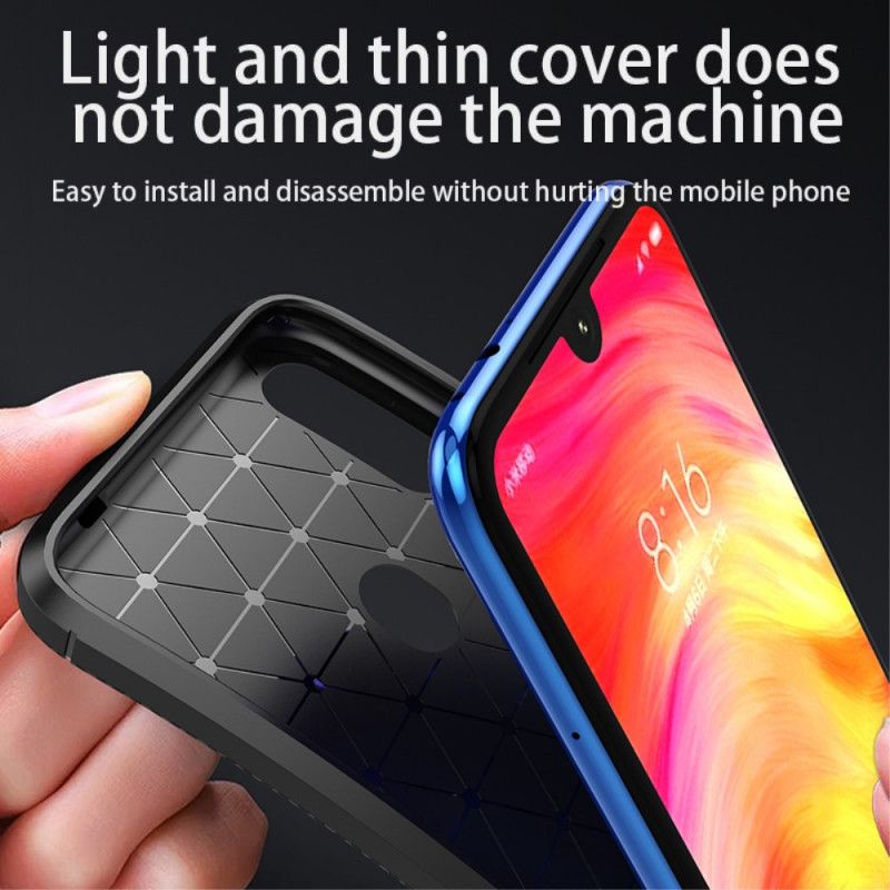 Cover Xiaomi Mi 9 Lite Sort Ipaky Kulfiber