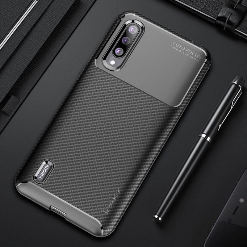 Cover Xiaomi Mi 9 Lite Sort Ipaky Kulfiber