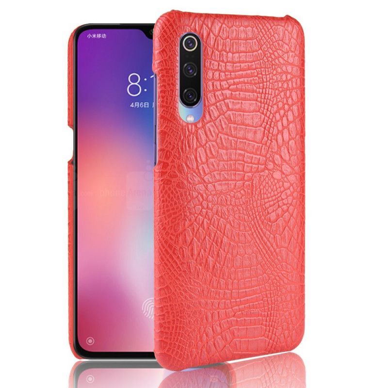 Cover Xiaomi Mi 9 Lite Sort Krokodillehudstil Beskyttelse