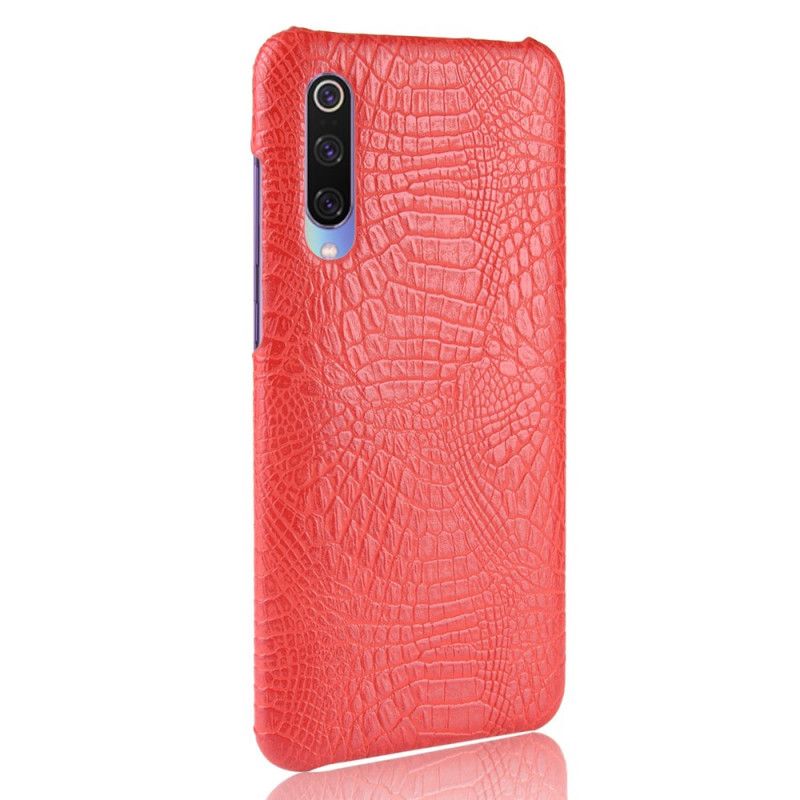 Cover Xiaomi Mi 9 Lite Sort Krokodillehudstil Beskyttelse